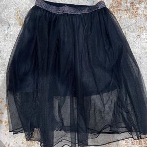 Abercrombie Kids Sparkly Black Used Skirt